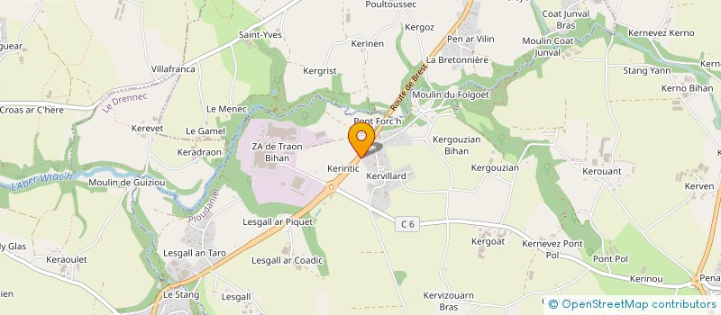 localisation de l'entreprise MONSIEUR LUIS MANUEL RODRIGUES FERNANDES  PLOUDANIEL