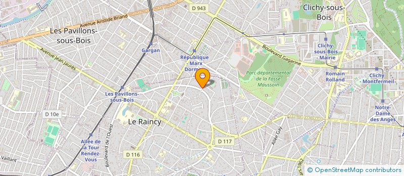 localisation de l'entreprise MONSIEUR LUIS MARTINS  LE RAINCY