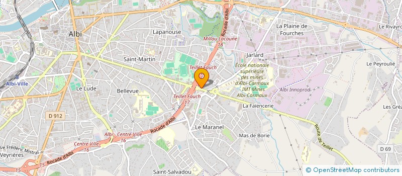 localisation de l'entreprise MONSIEUR LUIS MARTINS FIGUEIRA à ALBI