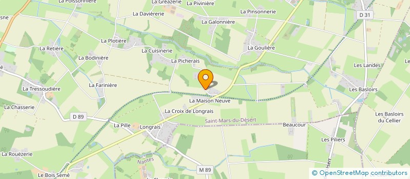 localisation de l'entreprise MONSIEUR LUIS MARZELIERE à CELLIER (LE)