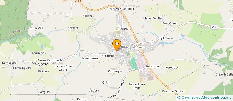 localisation de l'entreprise MONSIEUR LUIS MIGUEL CAMPOS DA SILVA FONSECA  PLOGONNEC