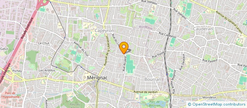 localisation de l'entreprise MONSIEUR LUIS OLIVEIRA LUIS  MERIGNAC