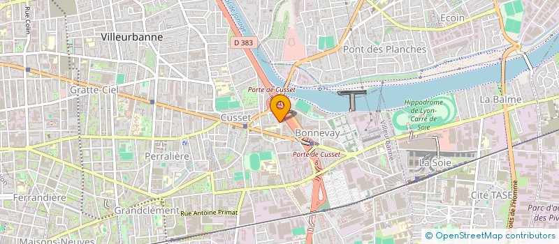 localisation de l'entreprise MONSIEUR LUIS PADILLA PEREZ  VILLEURBANNE