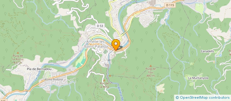 localisation de l'entreprise MONSIEUR LUIS PALOME  AMELIE-LES-BAINS-PALALDA