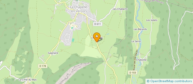 localisation de l'entreprise MONSIEUR LUIS PRUD'HOMME à LA CHAPELLE-EN-VERCORS
