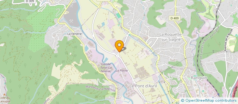 localisation de l'entreprise MONSIEUR LUIS REINO ZUMBA  LA ROQUETTE-SUR-SIAGNE