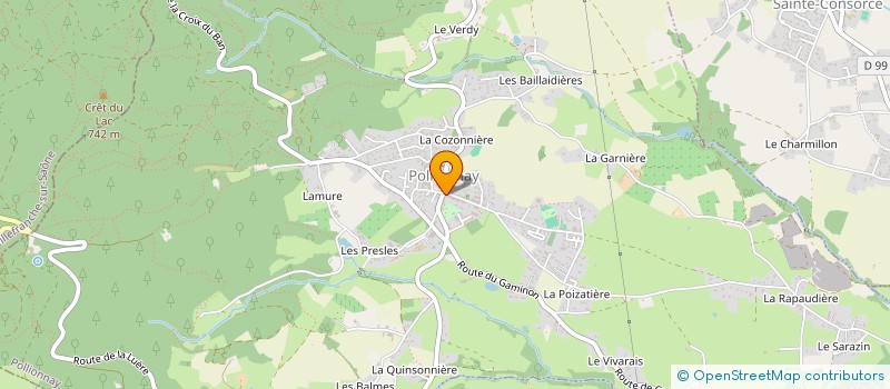 localisation de l'entreprise MONSIEUR LUIS RIBEIRO RIGA  POLLIONNAY