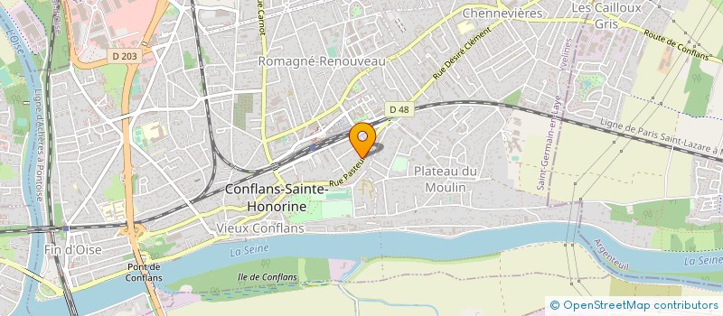 localisation de l'entreprise MONSIEUR LUIS RIOS GODEAU à CONFLANS SAINTE HONORINE