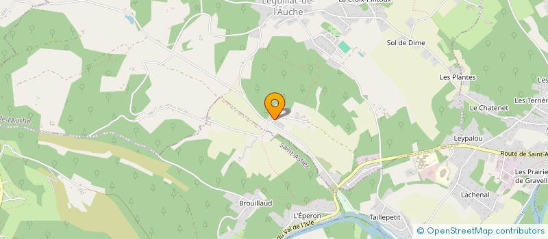 localisation de l'entreprise MONSIEUR LUIS SALGADO  LEGUILLAC-DE-L'AUCHE