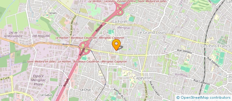 localisation de l'entreprise MONSIEUR LUIS SAMPAIO FERNANDES  MERIGNAC