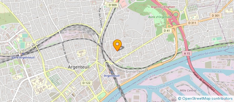 localisation de l'entreprise MONSIEUR LUIS SILVA DA COSTA  ARGENTEUIL