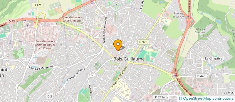 localisation de l'entreprise MONSIEUR LUIS SILVA PEREIRA  BOIS-GUILLAUME