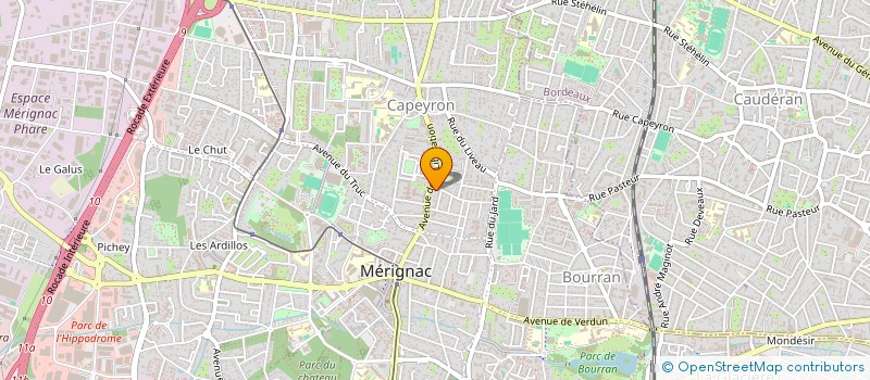 localisation de l'entreprise MONSIEUR LUIS TEIXEIRA BERNARDES  MERIGNAC