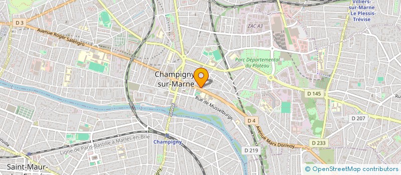 localisation de l'entreprise MONSIEUR LUIS TORRES GONCALVES à CHAMPIGNY-SUR-MARNE