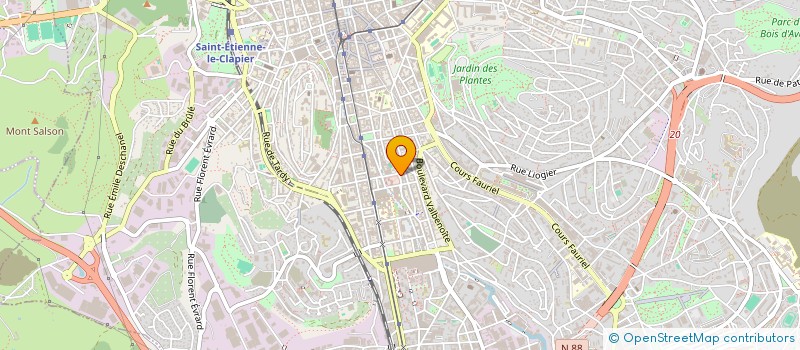 localisation de l'entreprise MONSIEUR LUIS YANJARI MORALES  SAINT-ETIENNE