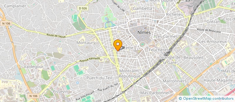 localisation de l'entreprise MONSIEUR LUIZ-ALFREDO DOS SANTOS à NIMES