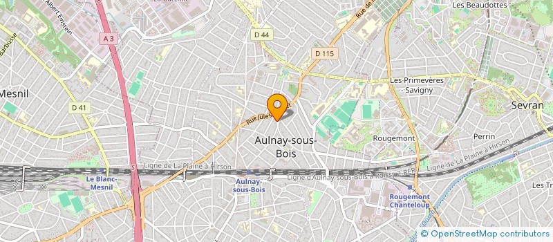 localisation de l'entreprise MONSIEUR LUIZ CARLOS DA SILVA à AULNAY-SOUS-BOIS