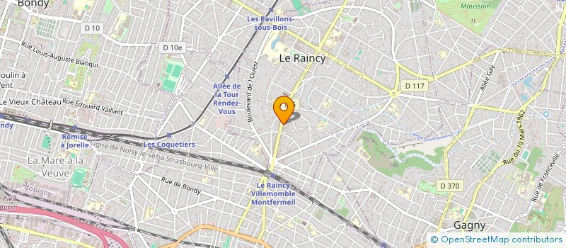 localisation de l'entreprise MONSIEUR LUIZ DA SILVA  LE RAINCY