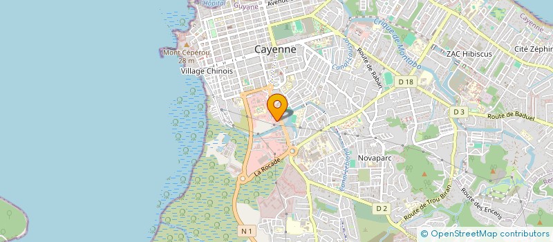 localisation de l'entreprise MONSIEUR LUIZ REIS PINHEIRO à CAYENNE