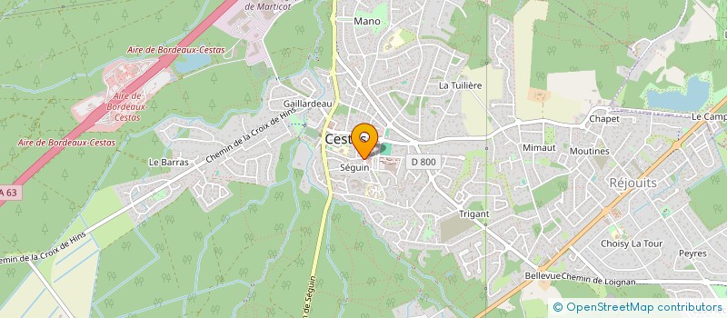 localisation de l'entreprise MONSIEUR LUKA BONNAMY  CESTAS