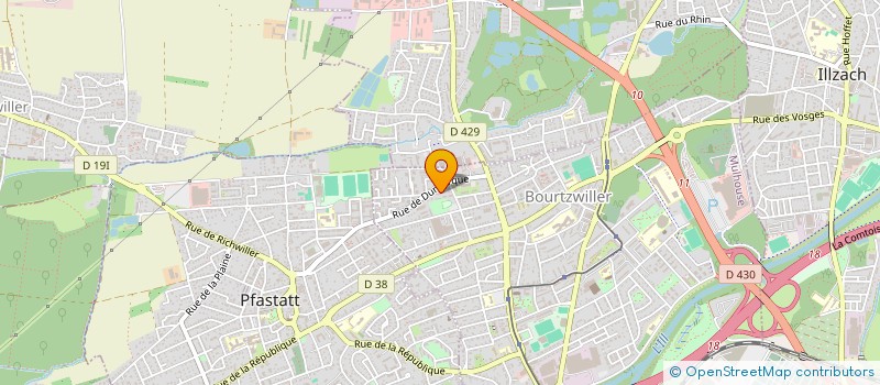 localisation de l'entreprise MONSIEUR LUKA BOUMEDIENE  MULHOUSE