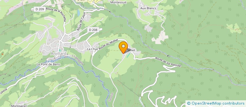 localisation de l'entreprise MONSIEUR LUKAS ANQUETIL  ARVILLARD