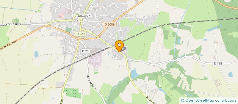 localisation de l'entreprise MONSIEUR LUKAS HERITIER  LEZOUX