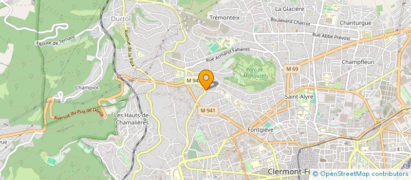 localisation de l'entreprise MONSIEUR LUKAS PETITJEAN  CLERMONT-FERRAND