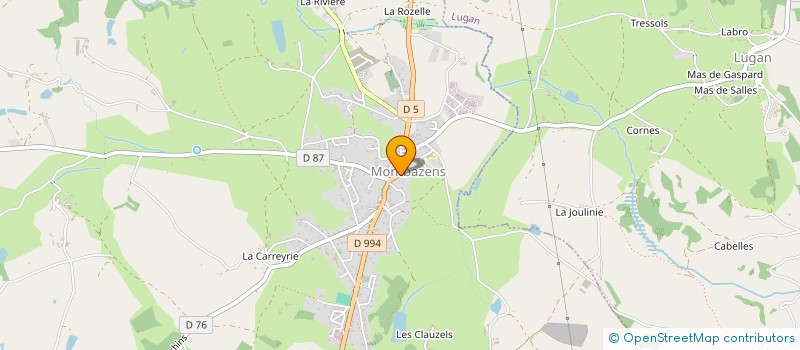 localisation de l'entreprise MONSIEUR LUKAS RISSO  MONTBAZENS