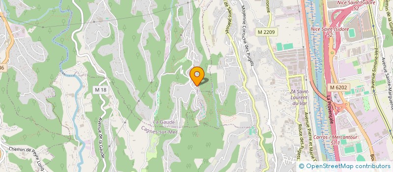 localisation de l'entreprise MONSIEUR LUKE CECCARELLI  LA GAUDE