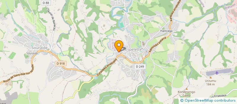 localisation de l'entreprise MONSIEUR LUKE PALEAU  ESPELETTE