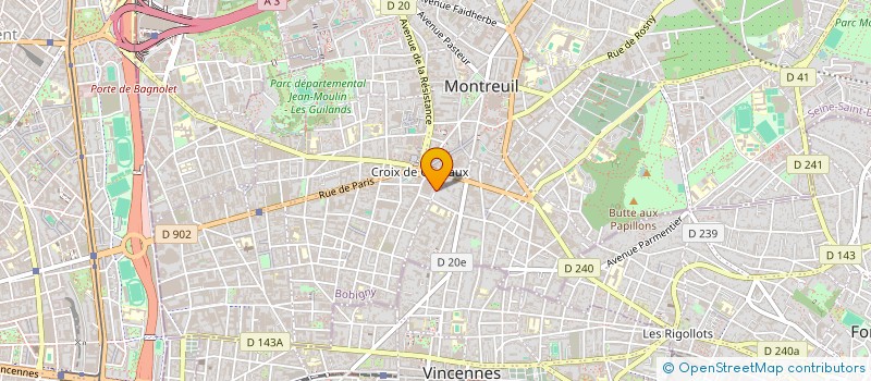 localisation de l'entreprise MONSIEUR LUKUNDU MUENGO à MONTREUIL