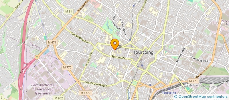 localisation de l'entreprise MONSIEUR LULU LOMENDJE  TOURCOING