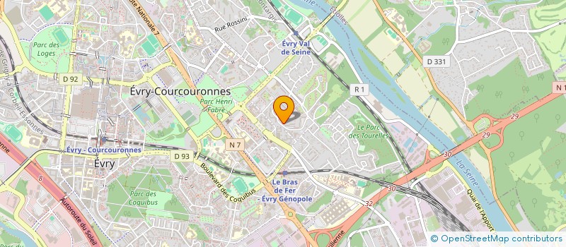 localisation de l'entreprise MONSIEUR LULZIM MARA  EVRY-COURCOURONNES