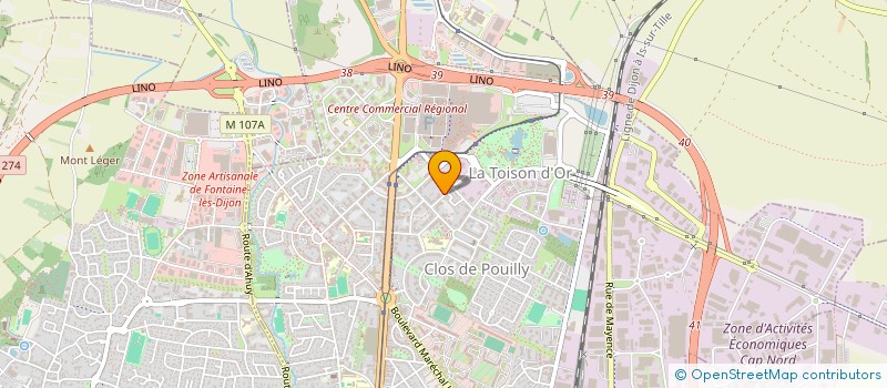 localisation de l'entreprise MONSIEUR LULZIM UKA  DIJON