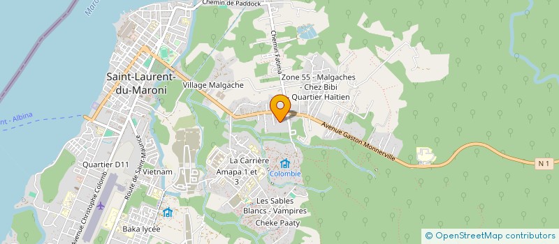 localisation de l'entreprise MONSIEUR LUMENEZE NOZIER à SAINT-LAURENT-DU-MARONI