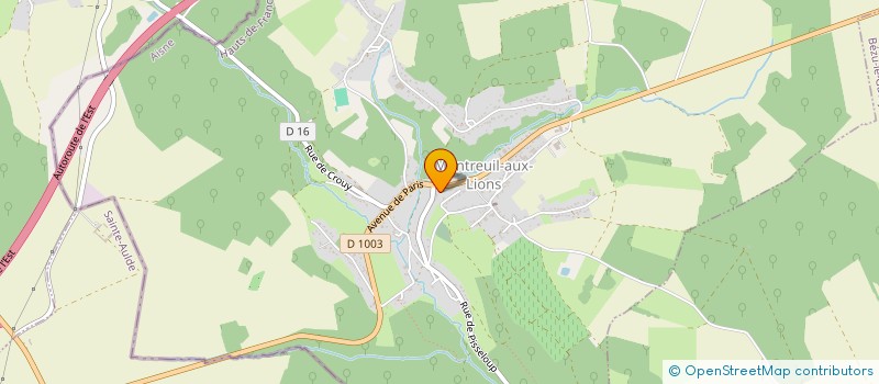 localisation de l'entreprise MONSIEUR LUTFI KHALAF HAMOUD  MONTREUIL-AUX-LIONS