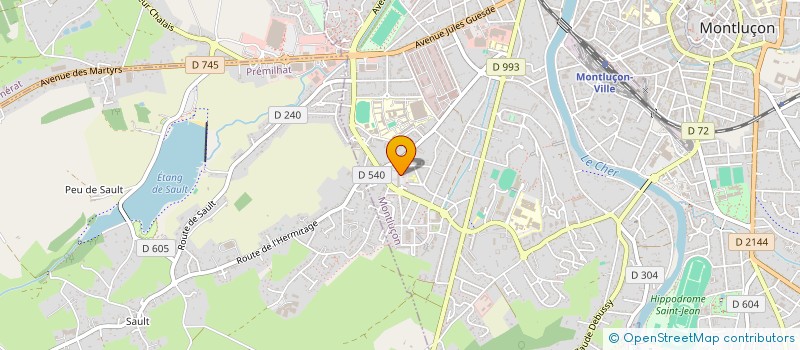 localisation de l'entreprise MONSIEUR LUTFULLAH SAFI  MONTLUCON