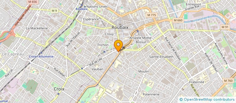 localisation de l'entreprise MONSIEUR LYAD BOUALI  ROUBAIX