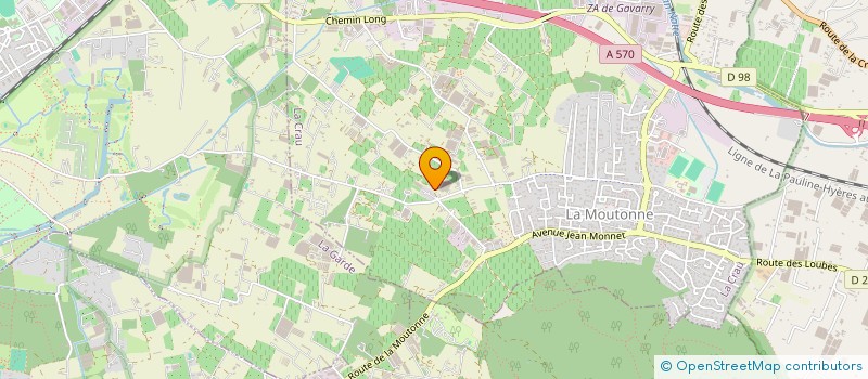 localisation de l'entreprise MONSIEUR LYAM ROMY  LA CRAU