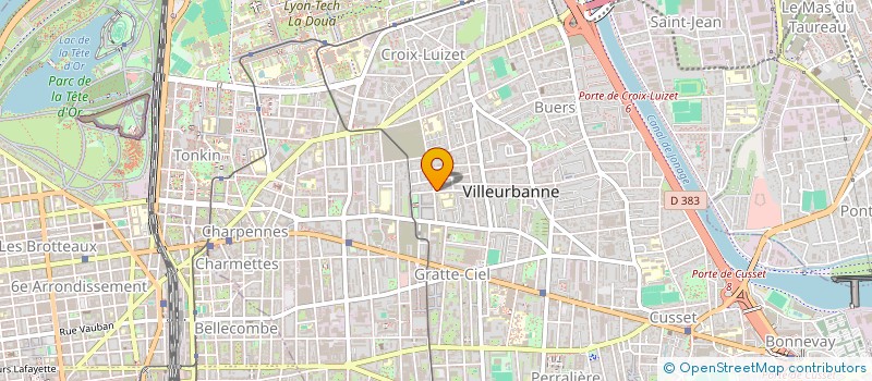 localisation de l'entreprise MONSIEUR LYAM SEVETTE  VILLEURBANNE