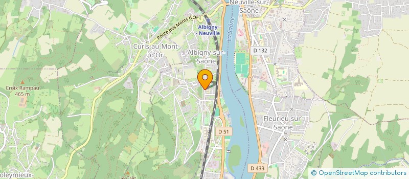 localisation de l'entreprise MONSIEUR LYAMINE BEKKAR  ALBIGNY-SUR-SAONE