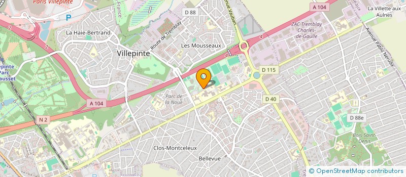 localisation de l'entreprise MONSIEUR LYAZID AIT YOUCEF à VILLEPINTE