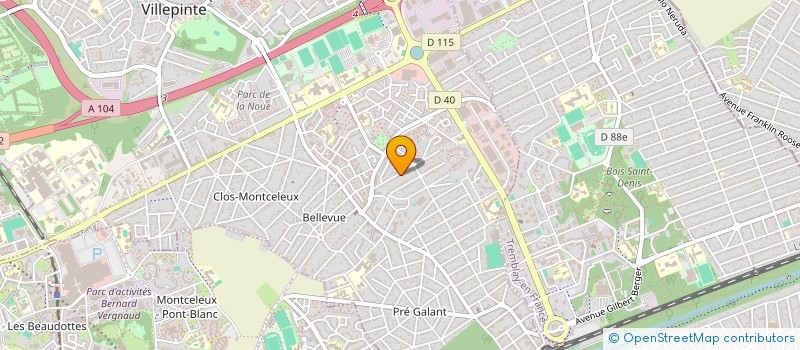 localisation de l'entreprise MONSIEUR LYAZID AYADI à VILLEPINTE