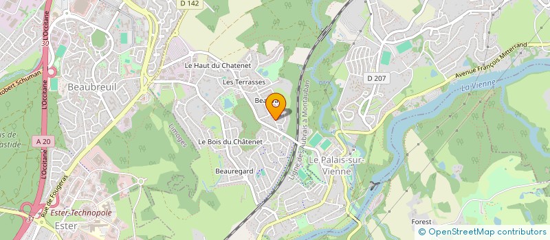 localisation de l'entreprise MONSIEUR LYDERIC STIRER  LE PALAIS-SUR-VIENNE