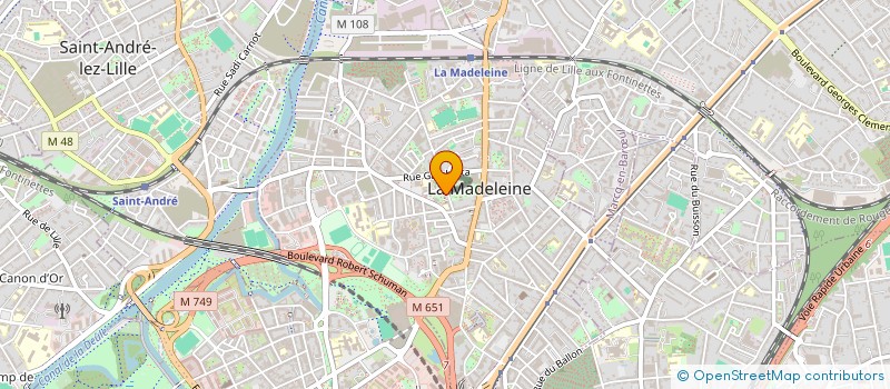 localisation de l'entreprise MONSIEUR LYDERIC TIMMERMAN à LA MADELEINE