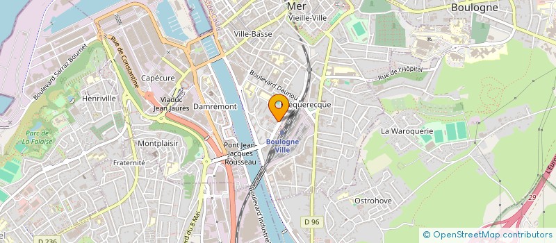 localisation de l'entreprise MONSIEUR LYDIE COUTABLE  BOULOGNE-SUR-MER