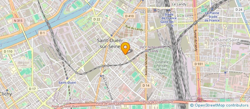 localisation de l'entreprise MONSIEUR LYES AMIMER  SAINT-OUEN-SUR-SEINE