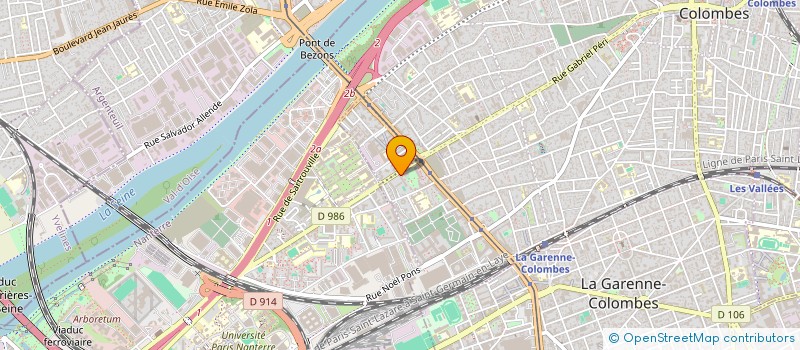 localisation de l'entreprise MONSIEUR LYES AMROUCHE  COLOMBES