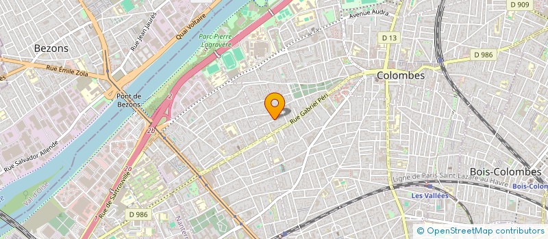 localisation de l'entreprise MONSIEUR LYES AOUCHICHE à COLOMBES